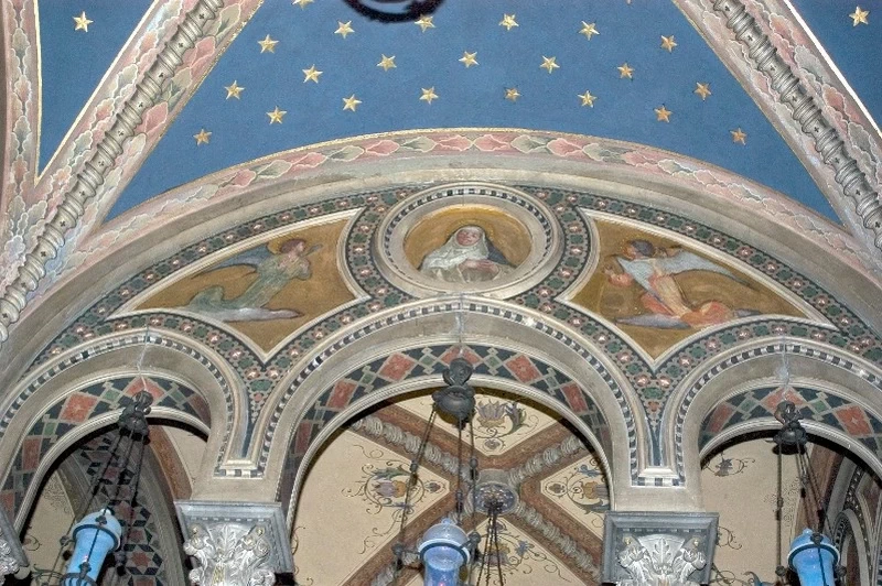  124-Modesto Faustini-Decorazione pittorica dell'archivolto 7-12 - Santuario Santa Maria delle Grazie, Brescia 